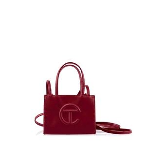 Small Oxblood Shopping Bag
